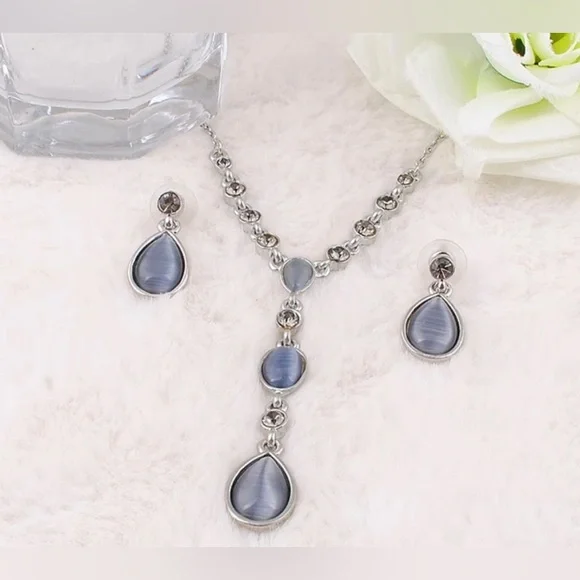 HP ❤️new New Bohemian Statement Necklace/Earring Formal Set - Picture 3 of 7